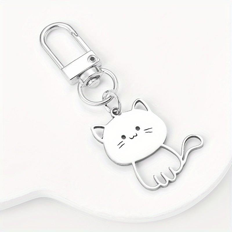 Cute Cat Keychain Set of 2, Cartoon Animal Keychains, Birthday Gift, Suitable for Daily Use and Outdoor Wear