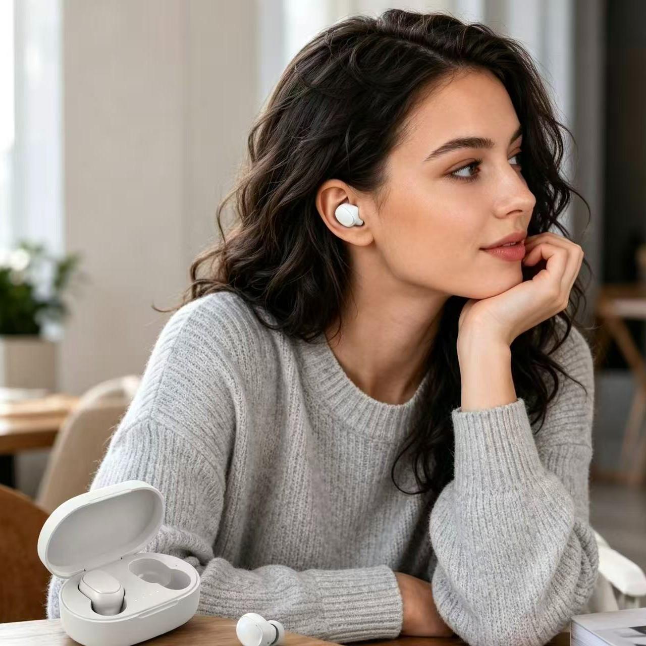 Wireless Earbuds With Portable Charging Case, Mini In-Ear Headphones, Touch Control, Lightweight Comfort, Stereo Sound Earphones For Music, Calls, Travel, Workout, Daily Use