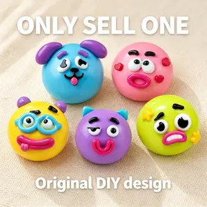 Smushers Squishy - Curiosities Smushers Dog Face Swap Squishy Soft Moldable Cute Slow Rise Relaxing Sensory Fidget Relief Anxiety Stress Fun with Interchangeable Faces for Tactile Play Fun A great helper for work and study An excellent gift for children.