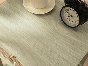 SICOTAS Nightstand Set of 2 - 15.2" x 17.7" x 23.6" Size Elegant Rattan Decor Drawer with Brass Knobs Night Stand Engineered Wood Bedside Table Boho End Tables Side Tables with Storage Shelf for Bedroom and Living Room