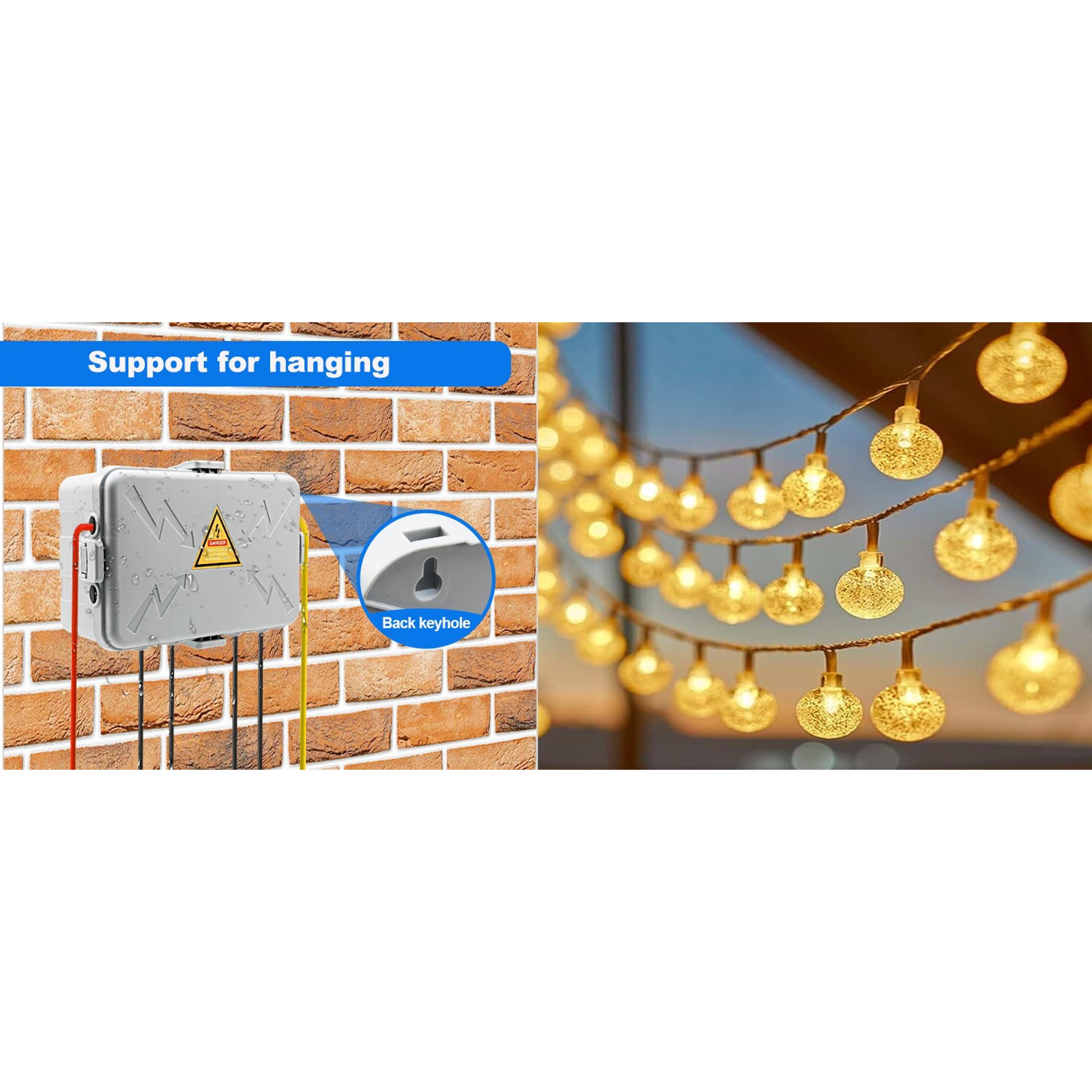 Large Outdoor Electrical Box(12.5x8.5x5inch),IP54 Waterproof Outdoor Outlet Covers,Weatherproof Extension Cord Covers Protect Outlet,Plug,Timer,Power Strip,Holiday Light,Grey