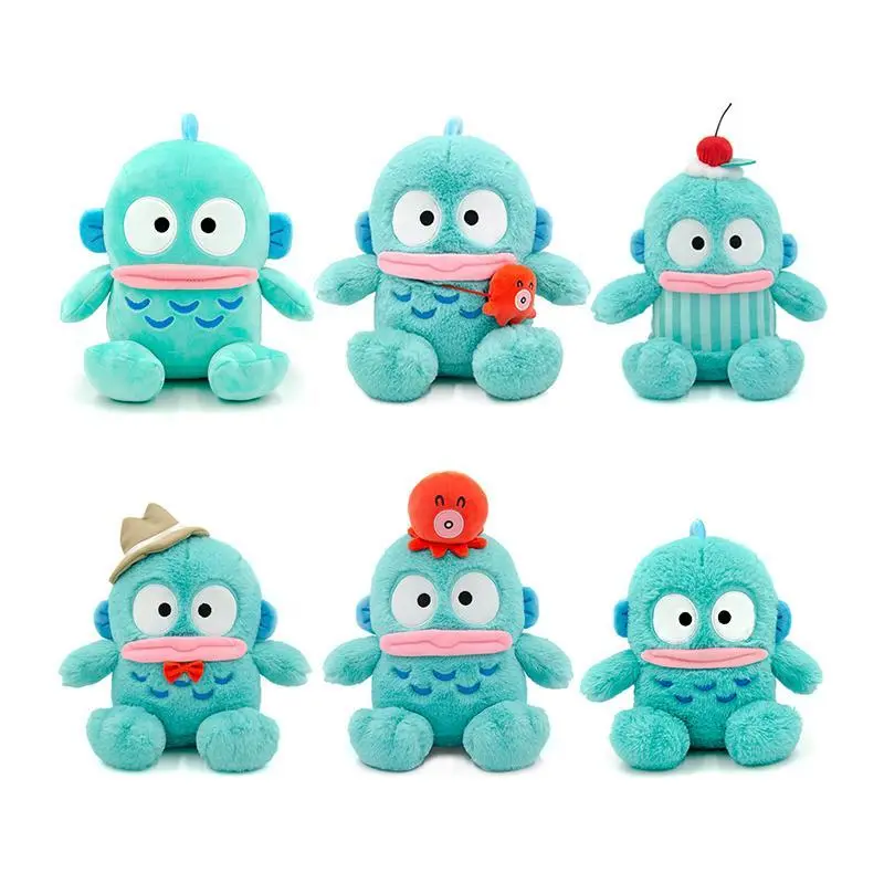 Genuine Anime Cartoon Hangyodon Series Cute Fashion Boutique Doll Stuffed Pillow Birthday Doll Children's Toys Plush Dolls Gifts