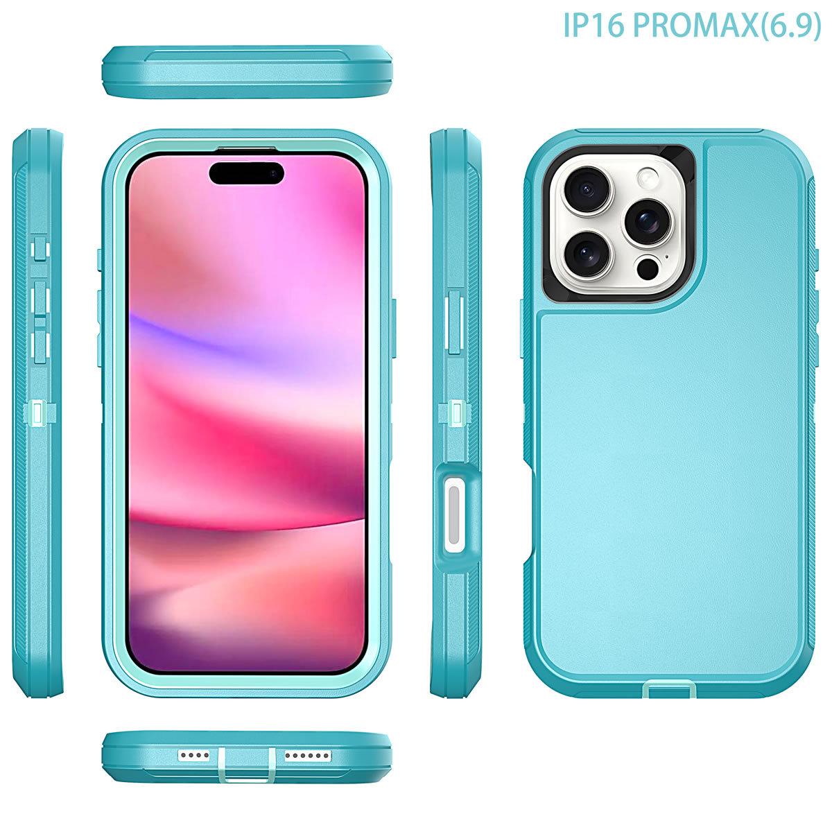 Essential phone case for outdoor workers, suitable for iPhone 16 Pro Max with back clip, iPhone 15 Plus protective case, 14 Max with rotating clip, 13 Pro waist-hanging phone case
