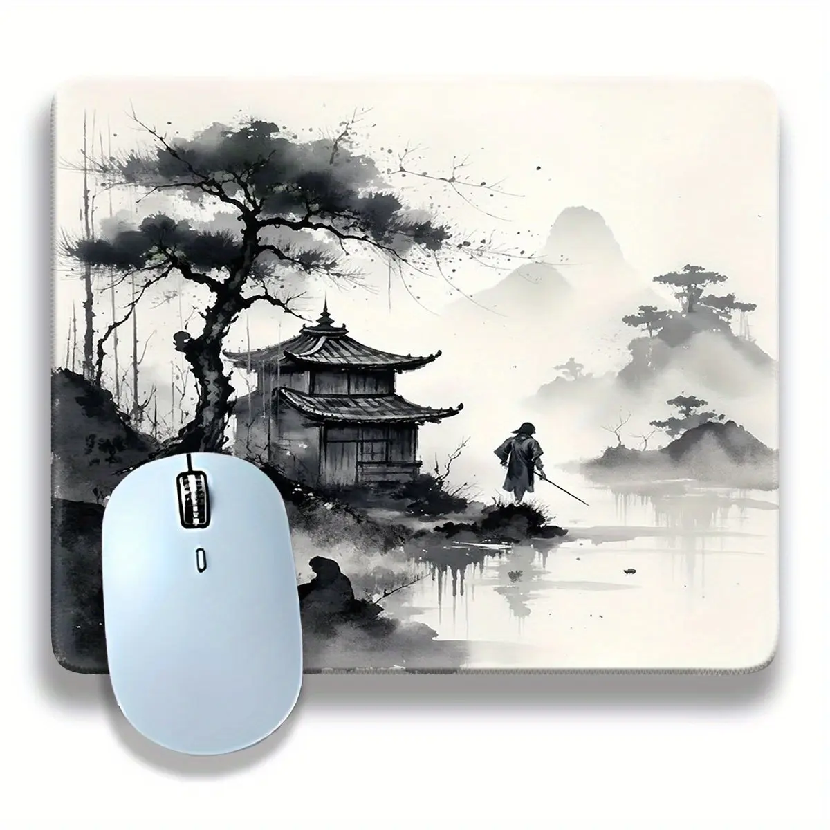 Seamless Edge! Non-Slip Gaming Mouse Pad Compatible for PC, Laptop, Smartphone for Small Desks, Office