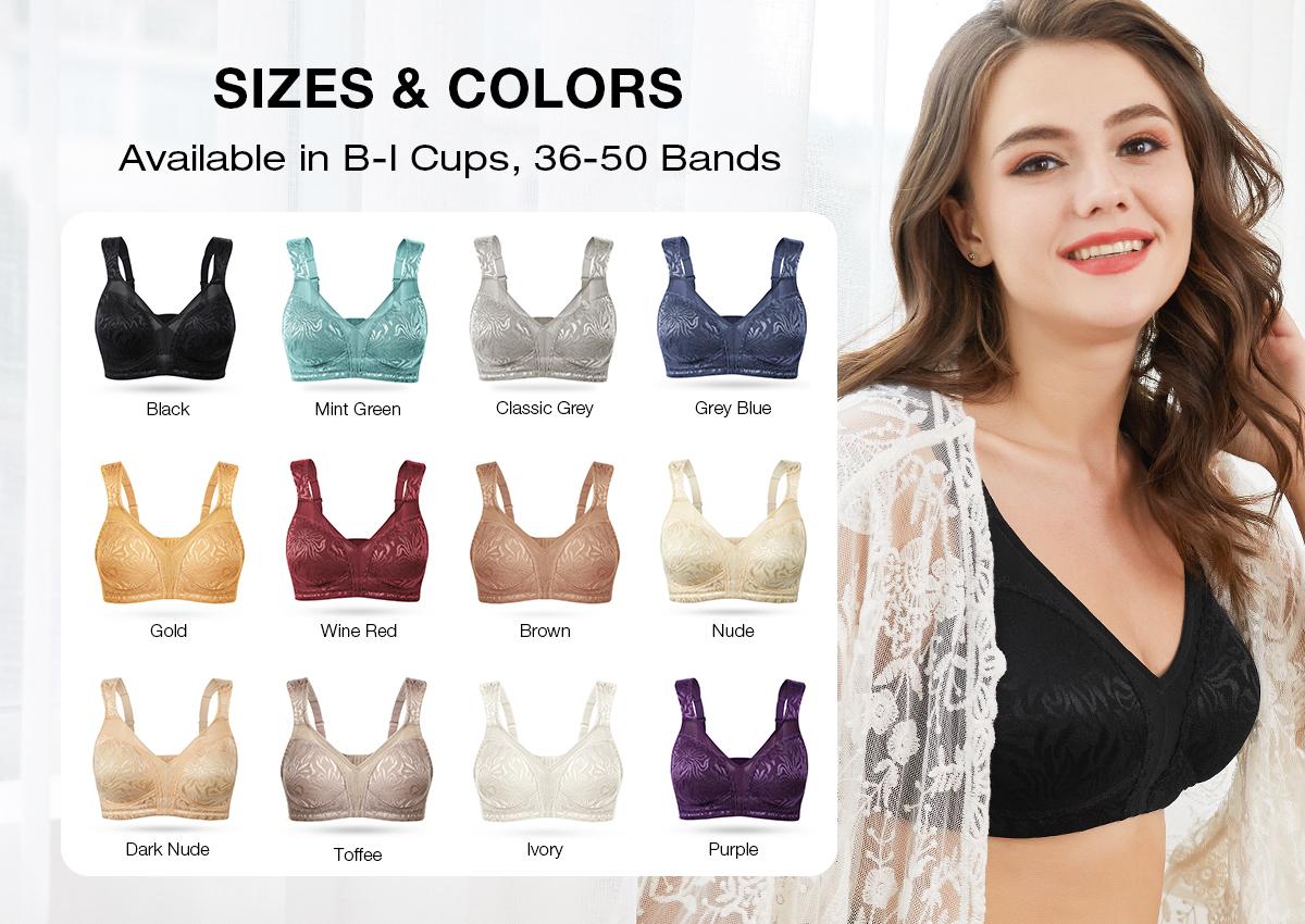 Wingslove Comfort Full Coverage Plus Size Minimizer Bra For Bigger Chested Women's Wireless Bras
