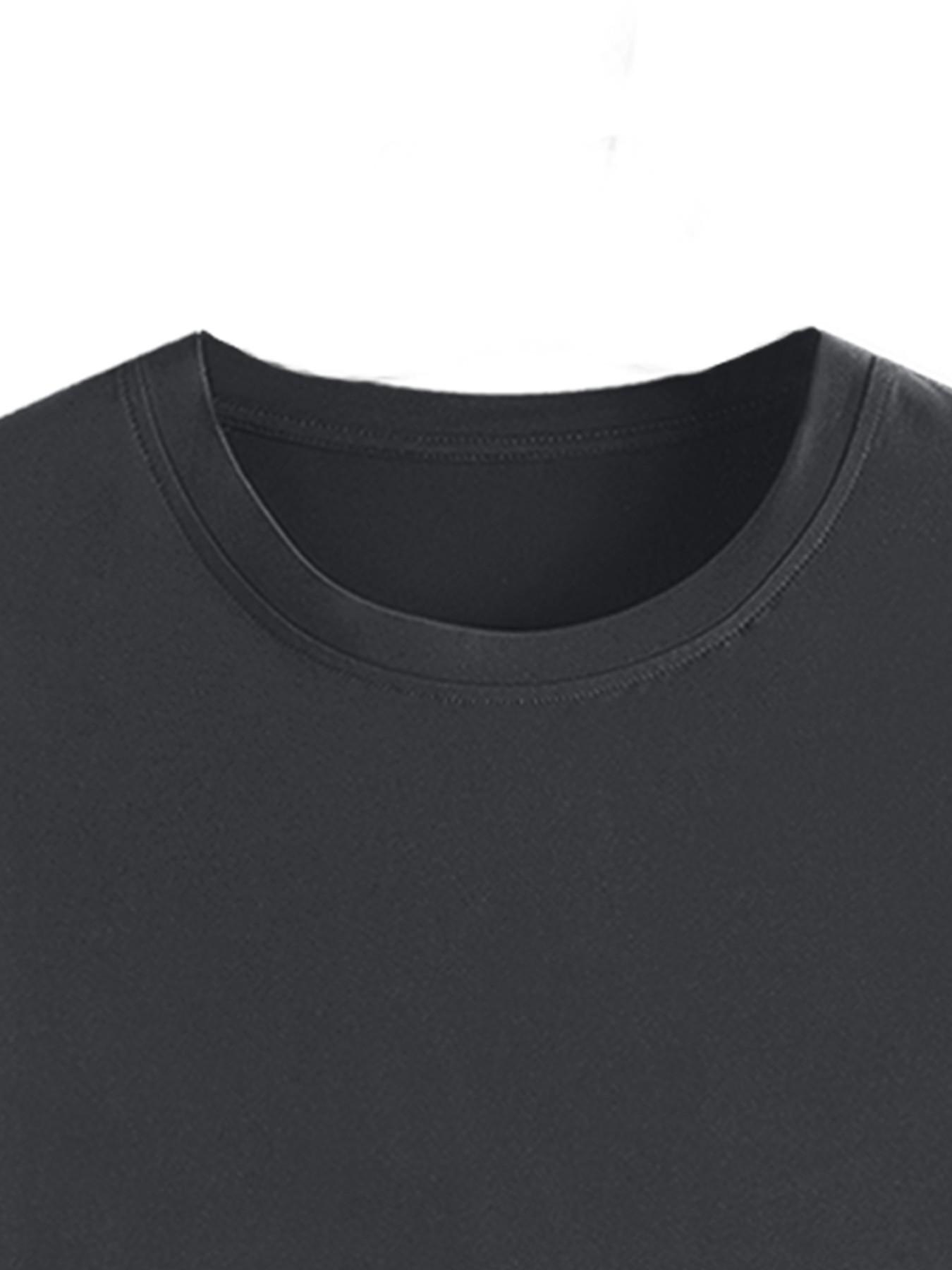 Oversized Spade Pattern T-shirt for Men, 2026 Summer Street Style Poker Printed T-shirt, Retro Y2K Harajuku Casual Cotton Top, Hip Hop Street Style Short Sleeve, Casual Daily Wear