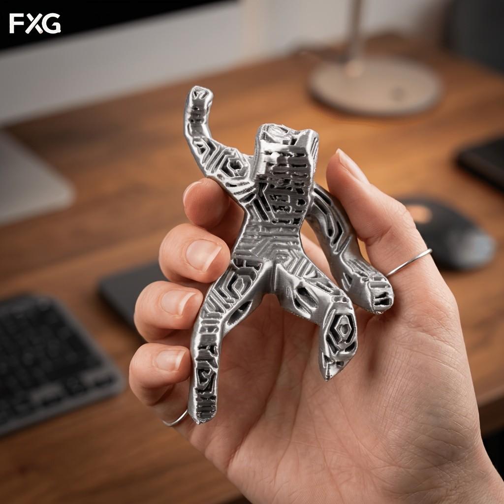 Xenite Figure Decorative Figurine, Limited Edition Collectible Handmade Ornament, Office Desk Tech Style Decoration, Unique Gift Idea