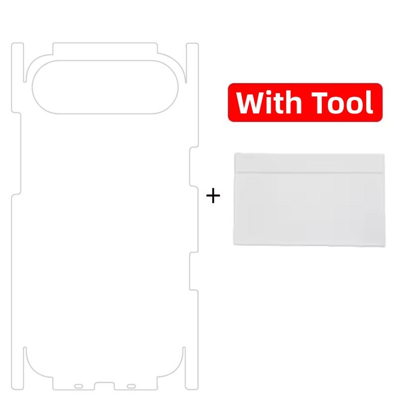 2-Pack Full Coverage Matte Protective Back Film Protection for iPhone 17 Pro Max/17 Air/17 Pro Accessories, Side + Rear Screen Protector with Installation Tools