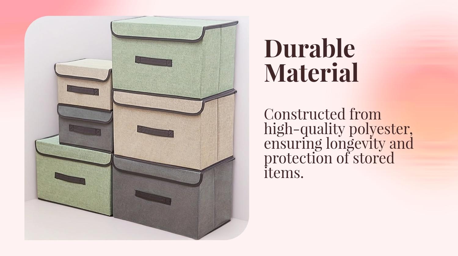 Foldable Storage Box, Multi-Functional Organizer Basket, Durable and Versatile Solution for Home and Office Organization, Collapsible Storage Bin, Multifunctional Storage Bin