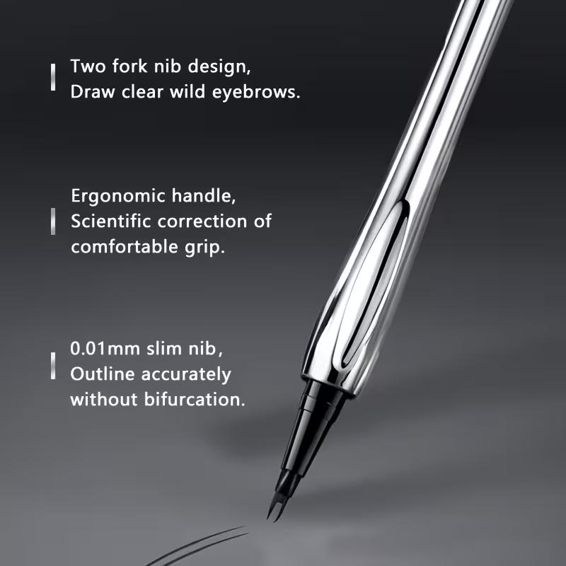 Valentine's Day Gift Eyebrow Pencil, Teen Trend Makeup, A.m.g Waterproof Eyebrow Pen, Anti-Sweat, Long-Lasting, Natural Look, Versatile