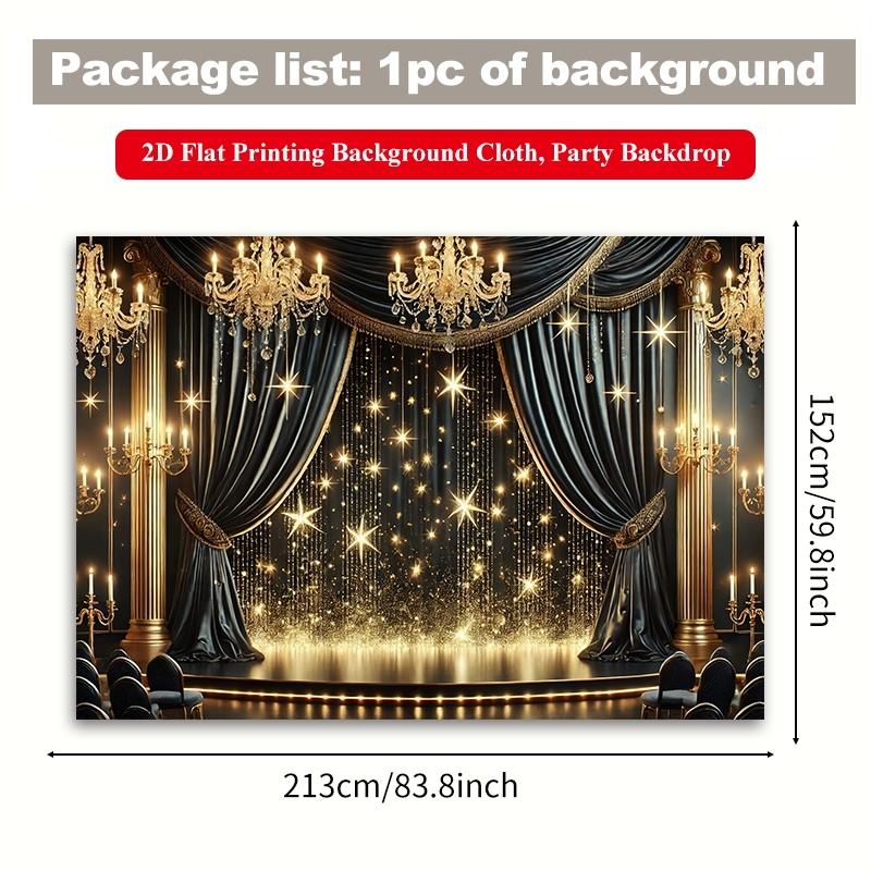 2D Flat Printing Backdrop Banner 1pc, Stage Decor, Indoor Backdrops With Vibrant Polyester Background Cloth for Family Party, Wedding, Birthday, Christmas, Thanksgiving, Room Decorations, Easy to Set Up, Reusable