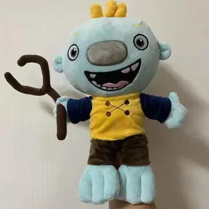 Anime Wallykazams Plush Cartoon Cute Wally Little Giant Handheld Tree Branch Monster Stuffed Toy For Kid Bithday Christmas Gifts