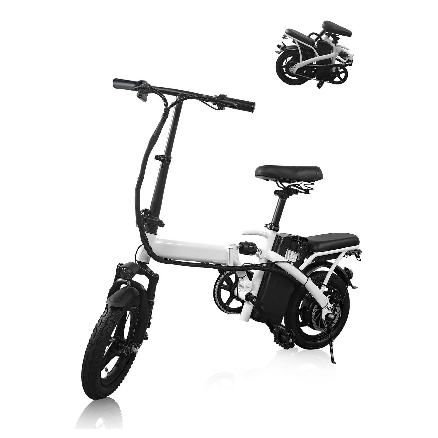 Electric Bike for Adults, Ebike, 14''/16"/20"/26“ Folding E- Bike,576Wh 12Ah Built-in Battery 22MPH, 30+Miles, Multi-Shock Absorption,UL 2849,Electric Bicycles for Adults & Teens,Commuting