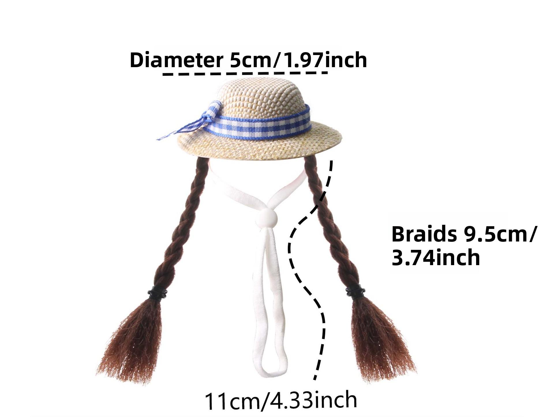 Pet decoration hamster hat, golden hamster decorative wig hat, parrot small hat, budgerigar and cockatiel small pet accessories DIY Metal Cat Playpen with Skylight Multi-Level Rabbit Hutch Run