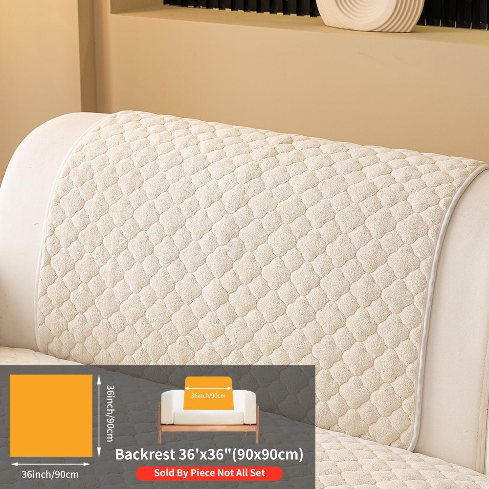 Plush Sofa Cover Set, Soft Sofa Protector, Anti-Slip Dustproof Pet-Friendly Furniture Protector, Washable Dog Bed, Home Decor Essential for 2-5 Seater Sofas