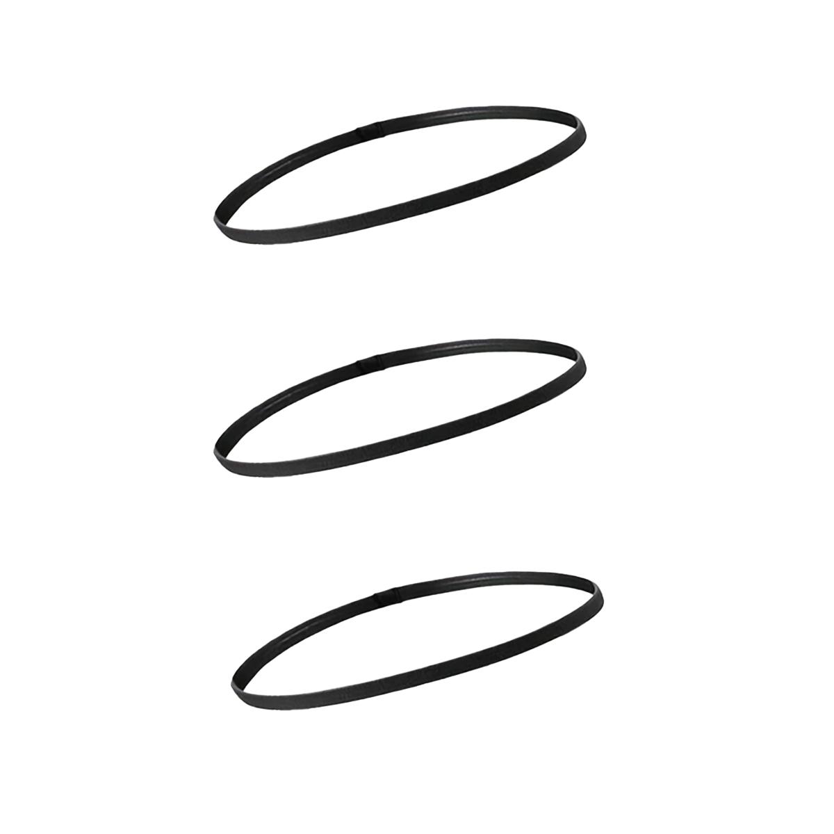 Solid Color Sports Headband, Elastic Headbands, 3 Counts/set High Elasticity Sweat Absorbing Headband, Non-slip Headband for Running Cycling Climbing