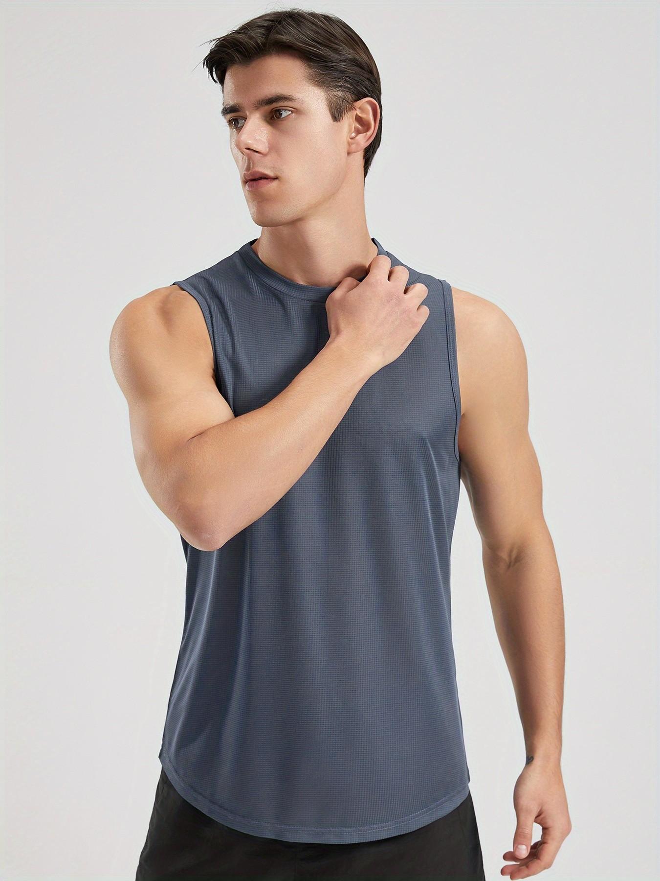 Men's Sporty Quick-Dry Breathable Top, Ideal for Fitness Running, Stylish Casual Wear, Lightweight Moisture-Wicking Tee