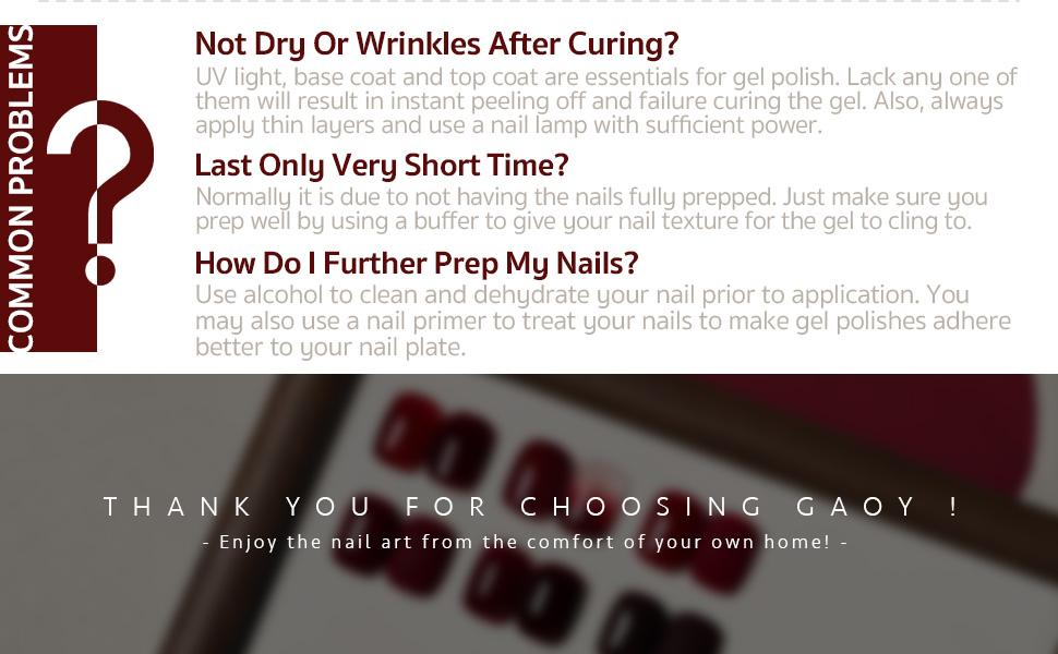 GAOY Red Collection Gel Nail Polish Set, 6 Colors Burgundy Cherry Dark Red Jelly Glitter Soak Off UV Light Cure Gel Polish Kit for Salon and Nail Art DIY at Home