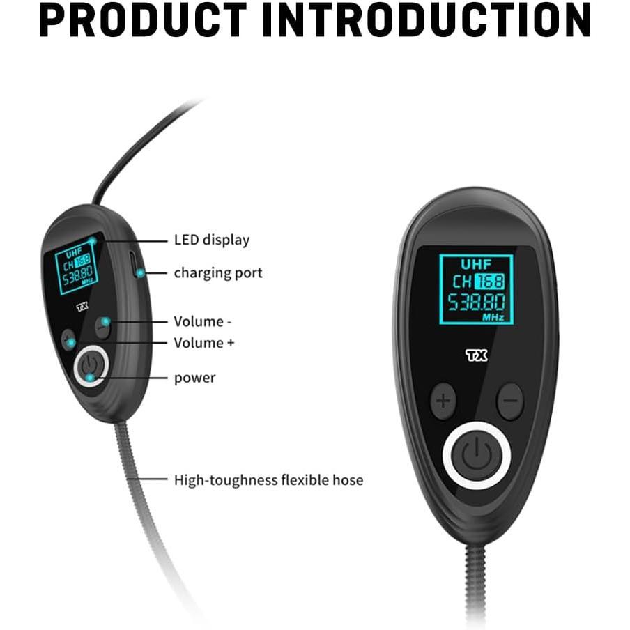 Microphone System, 2.4G  Headset Mics Ideal for Speakers, Voice Amplifier, PA System, Teacher, Tour Guides, Fitness Instructor