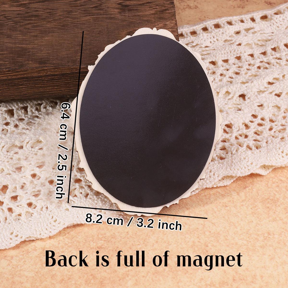 1PC Vintage Cat Art Floral Kitchen Magnetic Fridge Magnet, Oval Frame Refrigerator Decoration, Elegant Home Decor for Cat Lovers, Perfect Gift Choice