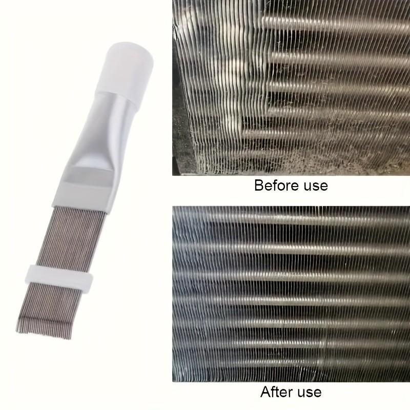 Stainless Steel Fin Cleaning Brush, Air Conditioning Duct Straight Edge Brush, Effective Dust Removal, Hvac Maintenance Tool