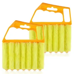 2-Pack Washable Window Blind Cleaning Brushes, multi-purpose microfiber dust removers. Portable household tools easily clean blinds, air vents and narrow gaps, ideal for daily home cleaning.
