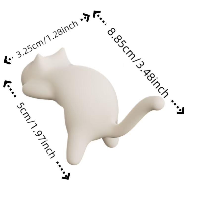 Cat Backpack Hook Table Side No-Drill, Student Desk Multi-Functional Bag Holder, School Desk Accessory, Easy-To-Use