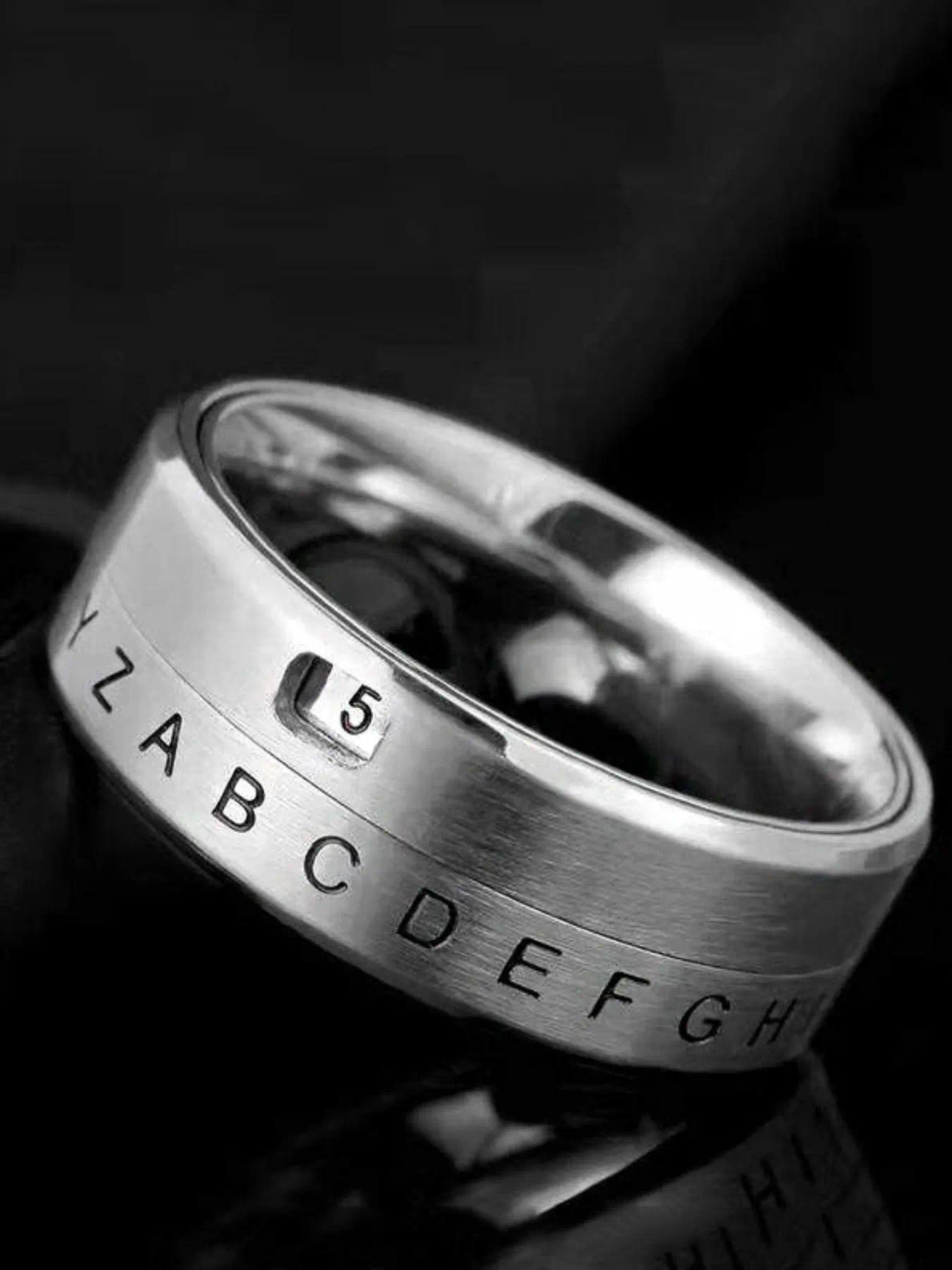 Technological Gadgets Gear Time Fidgit Spinner Man Emo Robot Knuckles For Men Fight Thumb Ring Stainless Steel Charm Jewelry