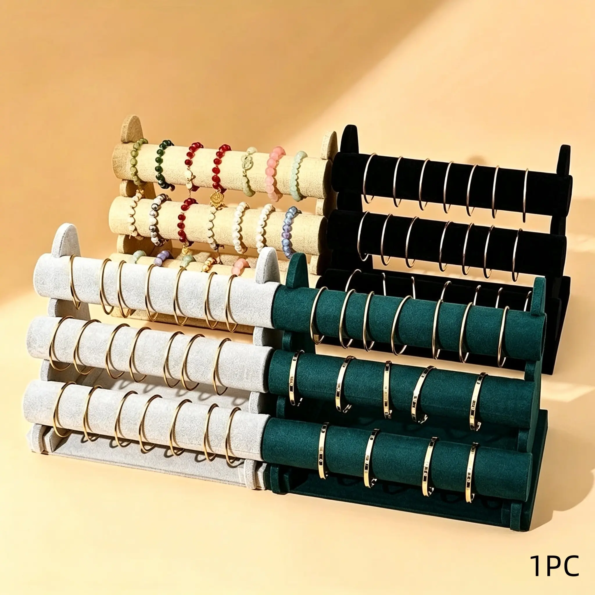 Three-tier bracelet display stand, bracelet chain holder, jewelry hanging storage rack, watch stand, bracelet display cabinet, item display stand, jewelry display stand