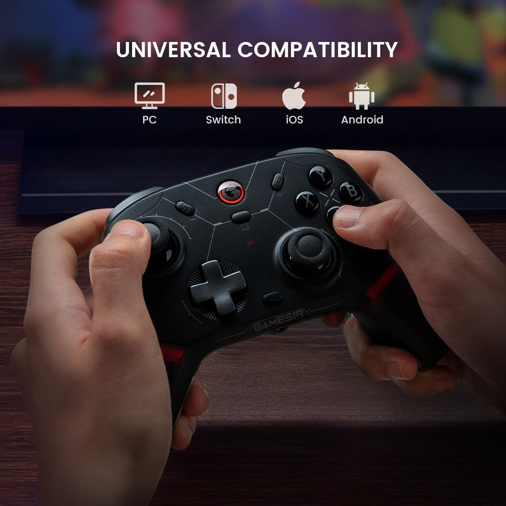 GameSir Cyclone 2 Wireless Controller for PC/Switch/iOS/Android with Mag-Res TMR Sticks, Hall Effect Triggers, RGB Lighting, 6-Axis Gyro GameSir Cyclone 2 Wireless Controller for PC/Switch/iOS/Android with Mag-Res TMR Sticks, Hall Effect Triggers, RGB Lighting, 6-Axis Gyro