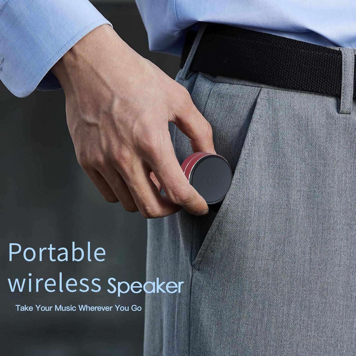 Portable Wireless Bone Conduction Speaker, High-Fidelity Sound, Magnetic Suction Cup & Lanyard, Ideal for Home & Travel