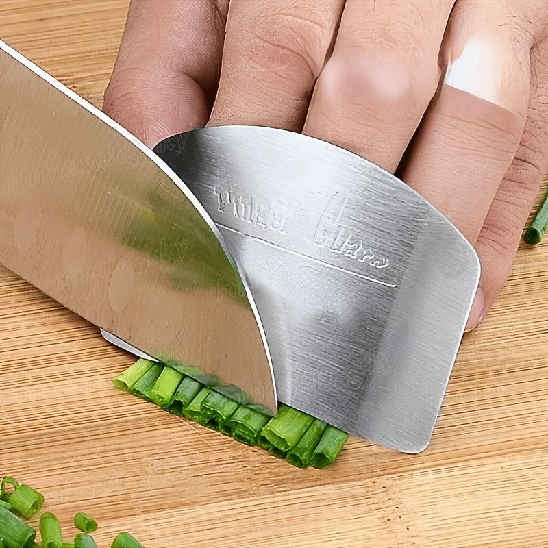 1pc, Finger Guard Stainless Steel Finger Guard Slice Reusable Finger Guard Kitchen Finger Guard Metal Finger Guard Cutting Protection Safety Cutting Tool Kitchen Additions Kitchen Tools Kitchen Additions