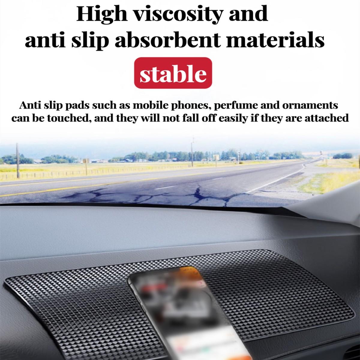 Anti-Slip Car Mat, Silicone Phone Pad for Vehicles, High Temperature Resistant Dashboard Organizer, Interior Decoration Accessory