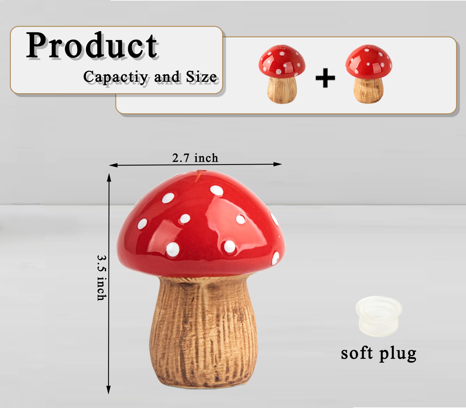 Mushroom Salt And Pepper Shakers Set Ceramic Salt Pepper Shakers Container Red Salt Pepper Shaker Set Salt Shakers For Kitchen Salt And Pepper Jar Mushroom Salt And Pepper Shakers Set Ceramic Salt Pepper Shakers Container Red Salt Pepper Shaker Set Salt Shakers For Kitchen Salt And Pepper Jar