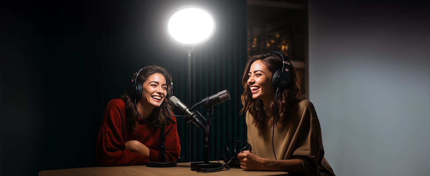 Weilisi 10.5" Ring Light with 69" Tripod Stand and Phone Holder Kit, Full-Screen Zoom Lighting for Video Recording, Makeup, Live Stream, Dimmable LED Selfie Ring Light Tripod for iPhone with Remote