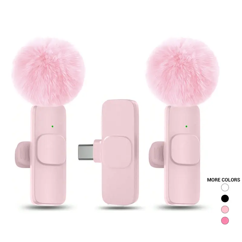 Professional Wireless Lavalier Microphone, USB Rechargeable Plug-and-Play Lapel Mic for Mobile Video Recording, Teaching, Interviews and Podcasts