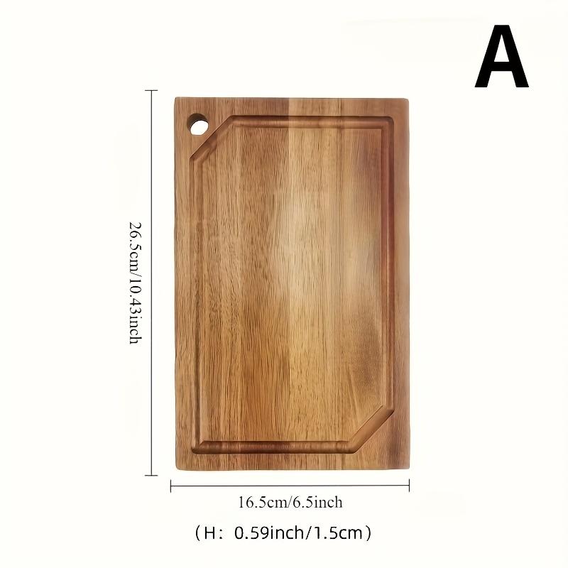 Unique Solid Wood Cutting Board with Hanging Hole, Durable and Easy to Clean, Ideal for Steaks, Fruits, Vegetables, Meats, Bread