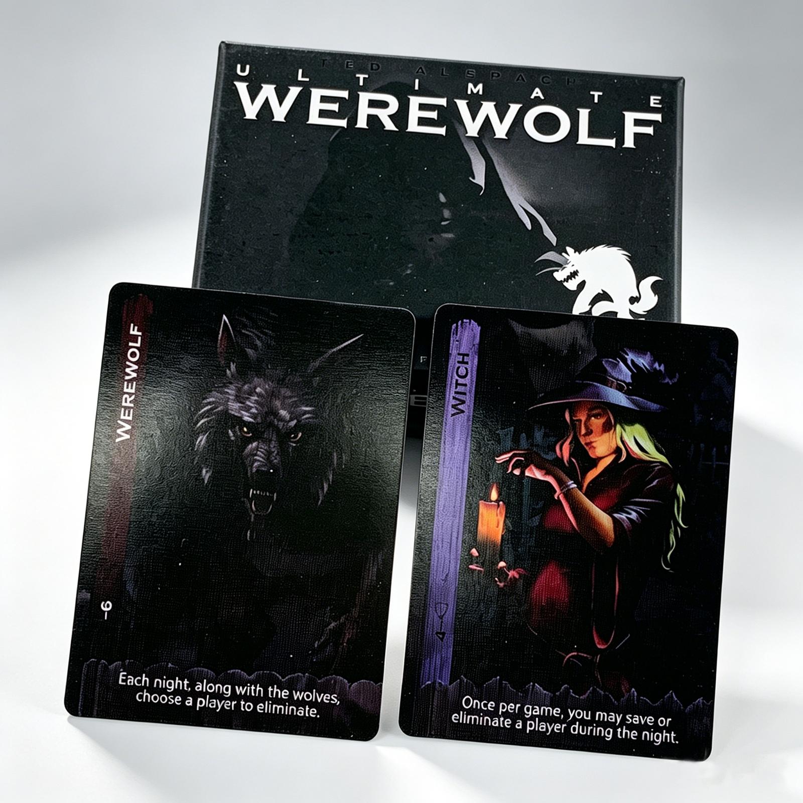 Ultimate Werewolf Card Game Board Game, Multiplayer, Complete Role Manual, Logic & Psychology, Immersive Storyline, Perfect for Parties