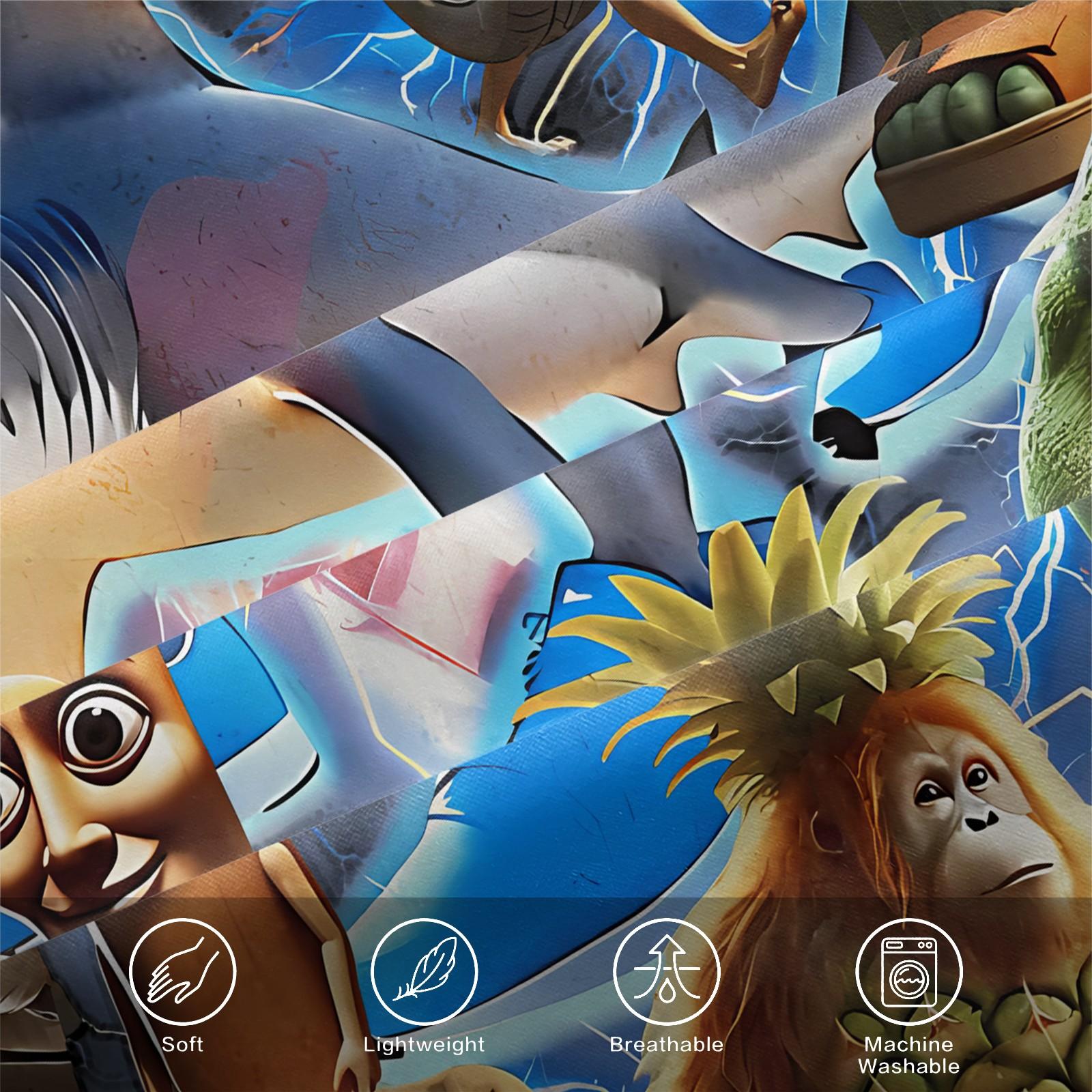 3-Piece Set Of Brain Rot Patterned Bed Sheets, Including 1 Bed Sheet And 2 Pillowcases, Comfortable Bedding, Non Slip Suitable For Bedrooms, Suitable For Gifts For Teenagers And Adults