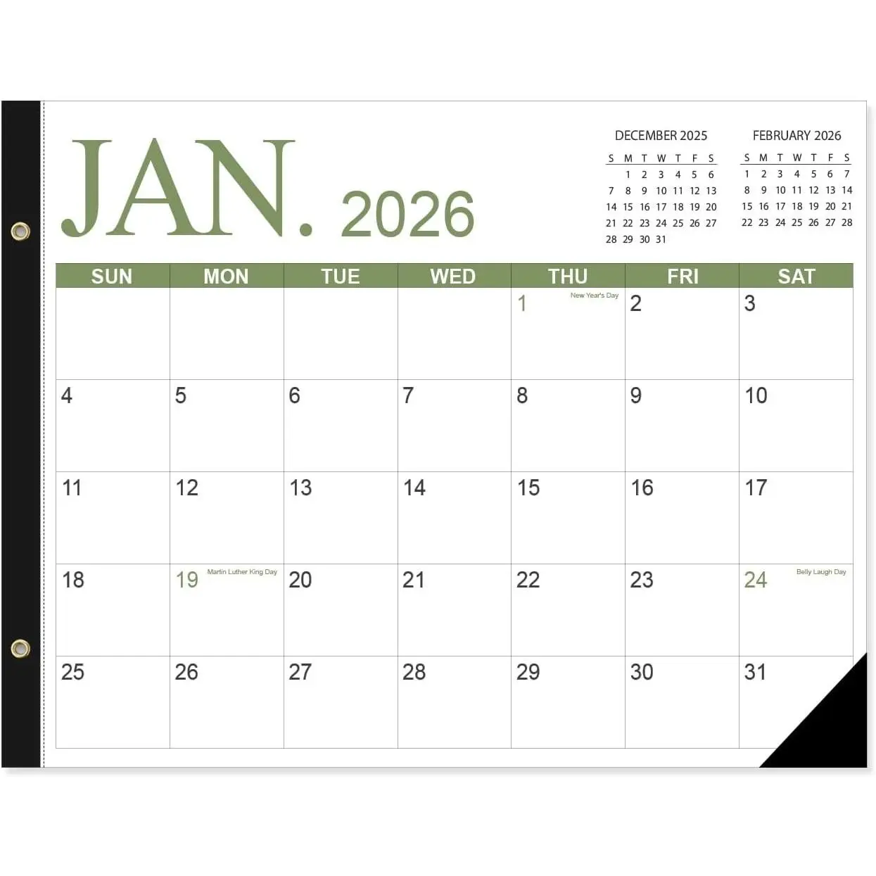 Desk Calendar 2026-2027 - 22'' x 15'' Extra Large Desktop Calendar from April 2026 to June 2027, Large Desk Calendar with Holiday Marked, Premium Paper for Organizing, Four Color