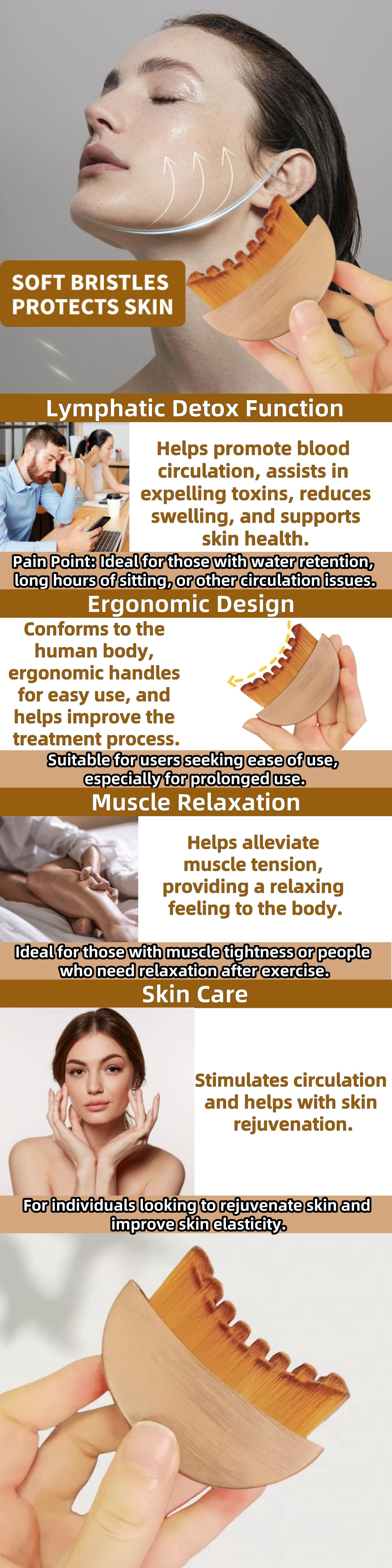 Lymphatic Contour Face Brush for Jawline & Chin Sculpting – Dry Brushing Massager for Lymphatic Drainage & Facial Fatigue Relief, Ergonomically Designed to Fit The Skin Precisely (1PCS) Lymphatic Contour Face Brush for Jawline & Chin Sculpting – Dry Brushing Massager for Lymphatic Drainage & Facial Fatigue Relief, Ergonomically Designed to Fit The Skin Precisely (1PCS)