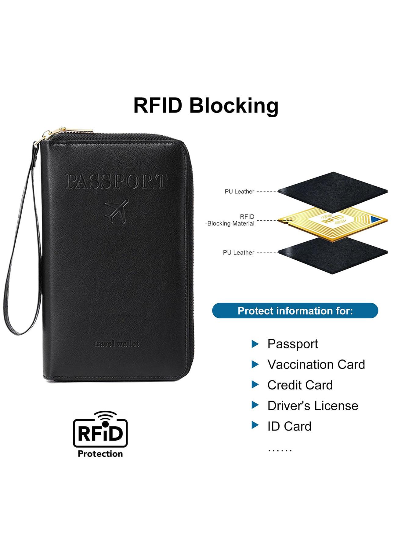 Multi-Functional Zippered Leather Phone Wallet, Wristlet Clutch with Card Slots, Pen Slot & Large Phone Pocket, Practical All-in-One Bag for Daily Life & Work