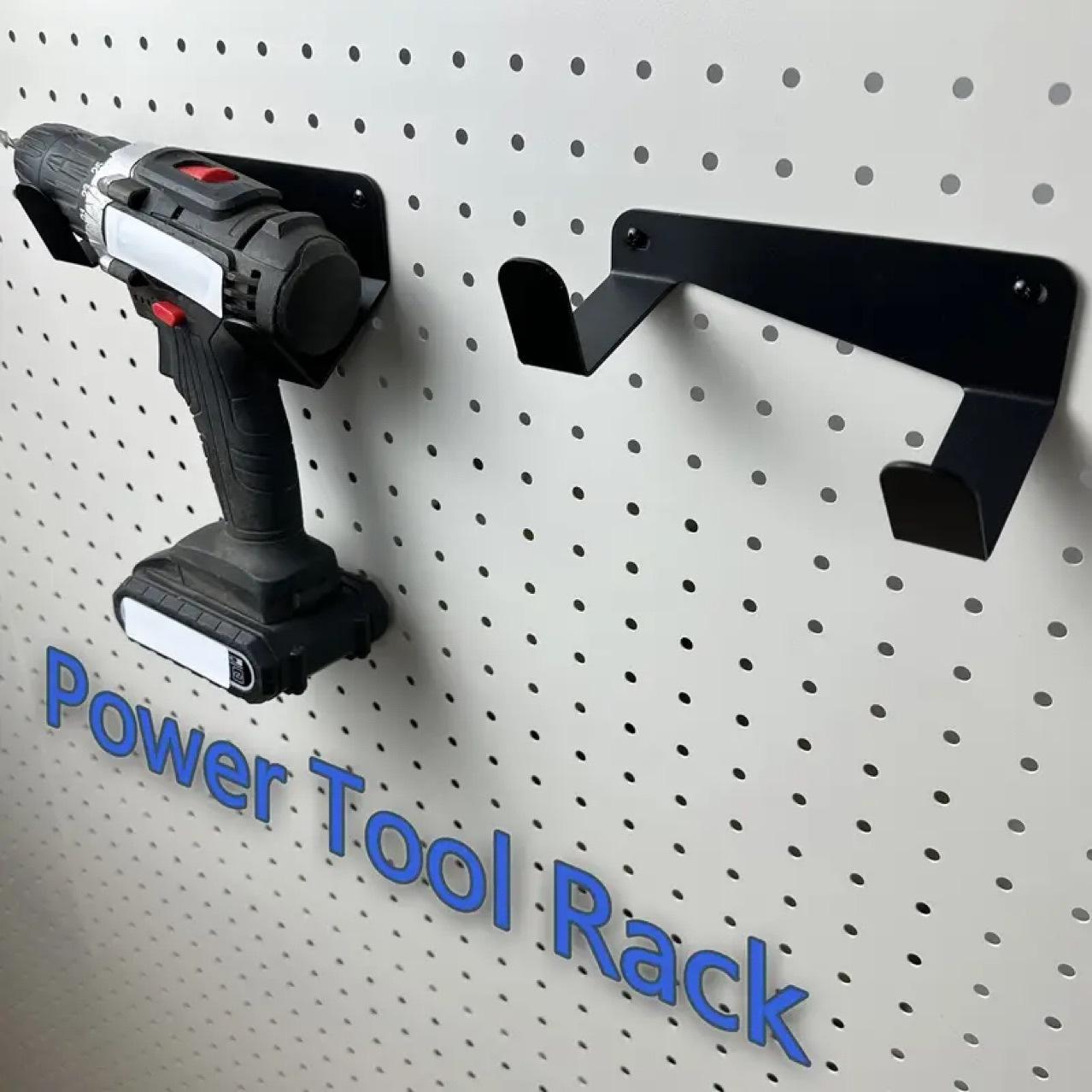 Power Tool Rack Tool Storage Rack, Hardware Store Tools Storage Bracket, Tool Organizer for Home, Office, Garage, Workshop, Construction Tool Organizer, Yard Tool Rack