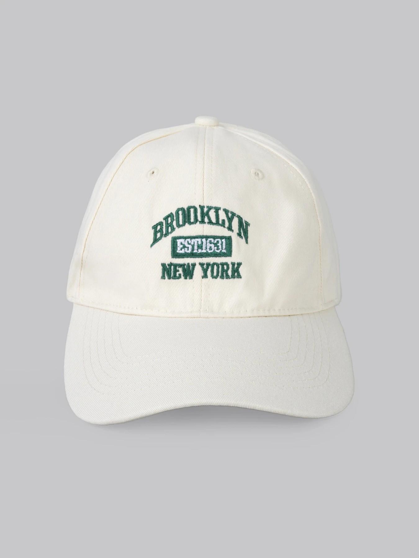 1PC Women's Adjustable Letter Embroidery Baseball Hat, Casual Loose-Fit, Breathable Soft Cap for Outdoor, Music Festival, Fall Winter Gift