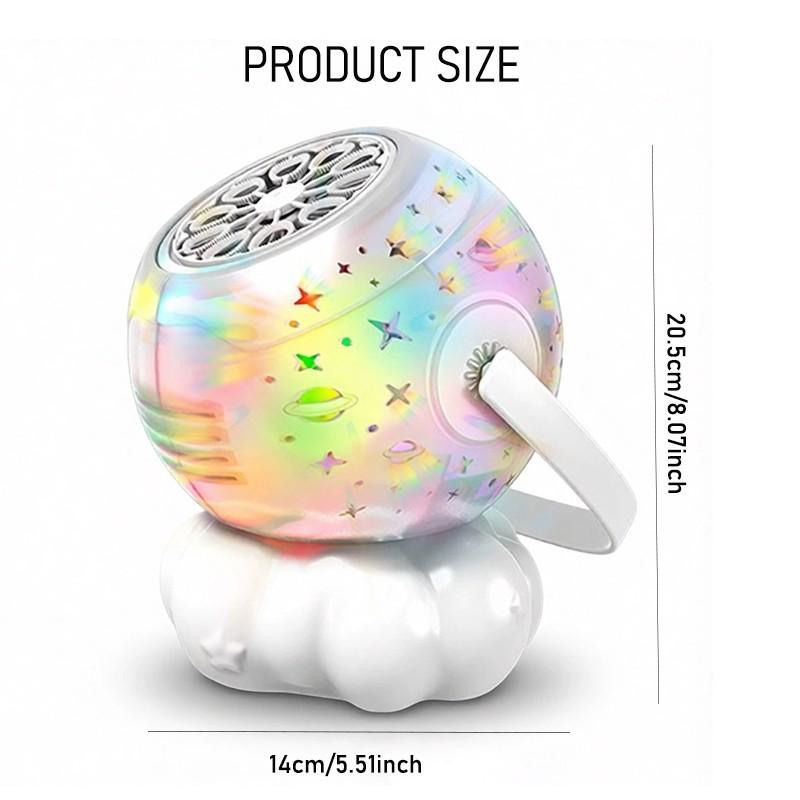 7 Color LED Light Rechargeable Bubble Machine, 20oz (600ml) Large Capacity Atmosphere Light, Automatic Bubble Blower, Perfect for Parties, Boys & Girls Birthday Holiday Gifts