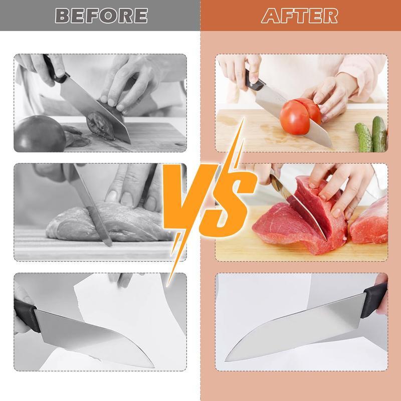 Knife Sharpener Roller, Rolling Knife Sharpener Kit,Roller Knife Sharpener,15 & 20 Upgraded Magnetic Wood Base,Rolling Sharpener for Knives with Diamond Discs Leather Strop Polishing Compound Durability