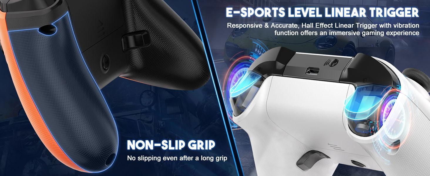Xbox One S Wireless Controller Pro, Multi-Platform Gamepad for Xbox One/PC/Android/iOS with Turbo, Macro & Dual Vibration, Bluetooth/USB-C/WiFi Connectivity,TikTokShopStockUp