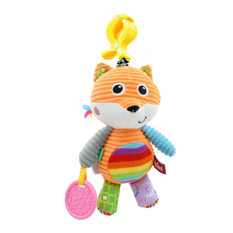 Baby Rattle Toys Animal Hand Bells Mechanical Octave piano Baby Music Rattle for Kid Bed and Stroller Elephant lion cow cat