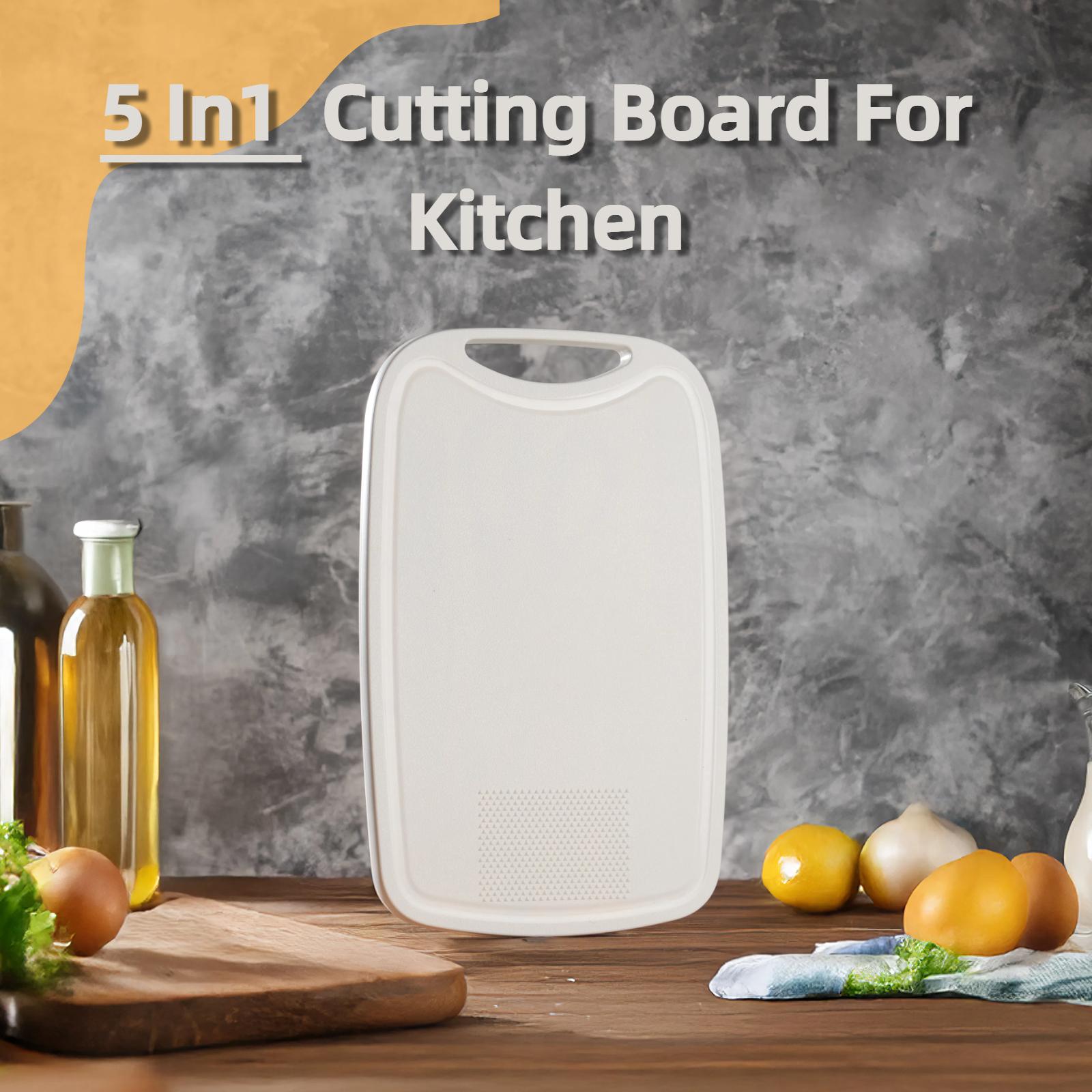 5 Pieces, Knife Set with Cutting Board, Meat Cutter, Fruit Knife, Paring Knife, Scissors, Meat and Vegetable Cutting and Steak Cutting, Peeling and Shaving, Baby Supplementary Set, Easy to Clean, Easy to Store, Portable Knife Set, For Gift Giving.