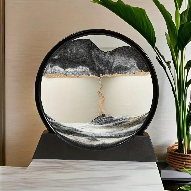 Creative Sand Art Decorative Hourglass, Office Living Room Desktop Bedroom Desk Decoration, Unique Home Ornament, Stylish Tabletop Accent